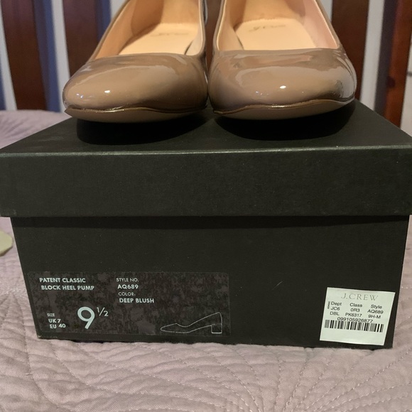 J Crew Classic Block heel Pumps Deep Blush size 9.5 NIB - Picture 4 of 4